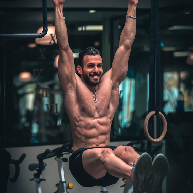 Professional gym with weight equipment